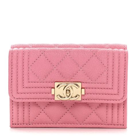 portefeuille chanel rose|Grands portefeuilles .